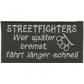 AUFNÄHER - Streetfighters... - 06038 - Gr. ca. 10,5 x 5 cm - Patches Stick Applikation