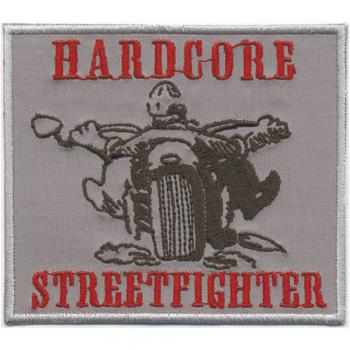AUFNÄHER - Hardcore Streetfighter - 06043 - Gr. ca. 9,5 x 8,5 cm - Patches Stick Applikation
