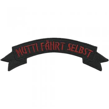 AUFNÄHER - Mutti fährt selbst - 06099 - Gr. ca. 13 x 2,5 cm - Patches Stick Applikation