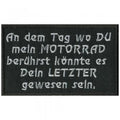 AUFNÄHER - An dem Tag... - 06102 - Patches Stick Applikation