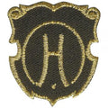 Aufnäher - Brandzeichen - 02151 - Gr. ca. 3,5 x 4 cm - Patches Stick Applikation