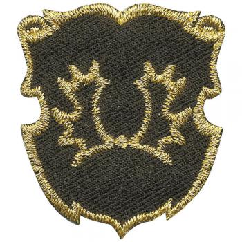 Aufnäher - Brandzeichen Geweih - 02158 - Gr. ca. 3,5 x 4 cm - Patches Stick Applikation