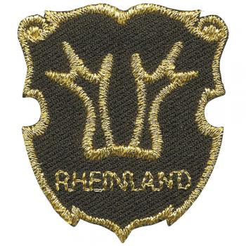 Aufnäher - Brandzeichen Rheinland - 02160 - Gr. ca. 3,5 x 4 cm - Patches Stick Applikation