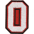 AUFNÄHER "ZAHL ZIFFER 0 (null)" - NEU (01909) Gr. ca. 4x6cm - Applikation Stick Patches Emblem Abzeichen Motivstick