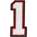 AUFNÄHER - ZAHL ZIFFER 1 (eins) - Gr. ca. 4x6cm (02970) Stick Applikation Patches Aufbügler
