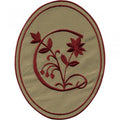 AUFNÄHER oval - Buchstabe C - Gr. ca. 10cm x 14cm (21533) Patches Stick Emblem Alphabet ABC