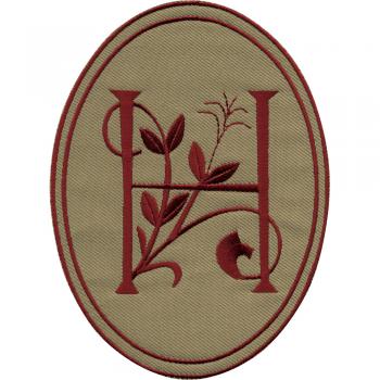 Aufnäher - Buchstabe H - 21539 - Gr. ca. 10 x 14 cm