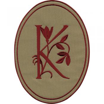 Aufnäher - Buchstabe K - 21542 - Gr. ca. 10 x 14 cm