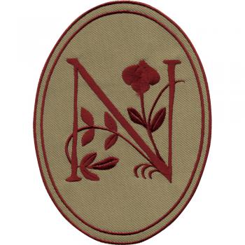 Aufnäher - Buchstabe N - 21545 - Gr. ca. 10 x 14 cm