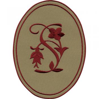 Aufnäher - Buchstabe S - 21550 - Gr. ca. 10 x 14 cm