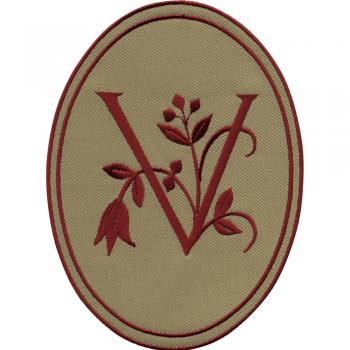 Aufnäher - Buchstabe V - 21557 - Gr. ca. 10 x 14 cm