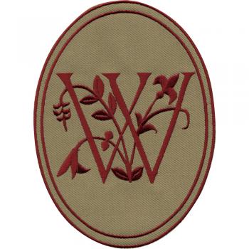 Aufnäher - Buchstabe W - 21558 - Gr. ca. 10 x 14 cm