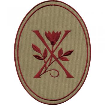 Aufnäher - Buchstabe X - 21559 - Gr. ca. 10 x 14 cm