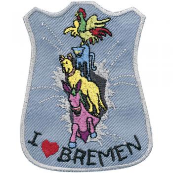 AUFNÄHER - Bremen - 00045 - Gr. ca 8cm x 10cm  - Patches Stick Applikation