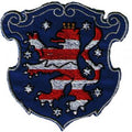 AUFNÄHER -  Wappenaufnäher - Thüringen - 02925 - Gr. ca. 8 x 8 cm - Patches Stick Applikation