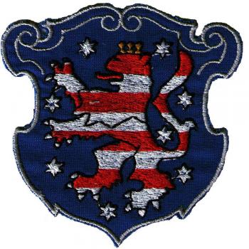 AUFNÄHER -  Wappenaufnäher - Thüringen - 02925 - Gr. ca. 8 x 8 cm - Patches Stick Applikation