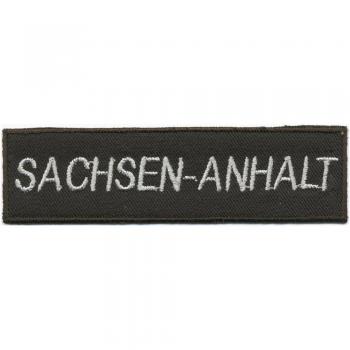 AUFNÄHER - Aufbügler - Sachsen Anhalt - 04021 - Gr. ca. 11,5 x 3 cm - Patches Stick Applikation