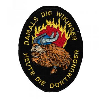 AUFNÄHER - Dortmund - damals die Wikinger - 20601 - Gr. ca. 7,5 x 10 cm - Patches Stick Applikation