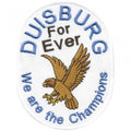 AUFNÄHER - Duisburg forever - 00495 - Gr. ca. 9 x 6,5 cm - Patches Stick Applikation