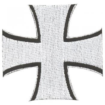 Aufnäher - Eisernes Kreuz - 04038 - Gr. ca. 6 x 6,5 cm - Patches Stick Applikation