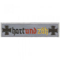 Aufnäher - hart und zäh - 04784 - Gr. ca. 11,5 x 3 cm - Patches Stick Applikation