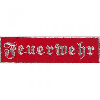Aufnäher Patches - Feuerwehr - 04071/1 rot - Gr. ca. 11cm x 3cm