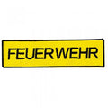 Aufnäher Patches - Feuerwehr - 04072 gelb - Gr. ca. 11cm x 3cm