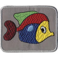 Aufnäher - Fisch - 00927 - Gr. ca. 7 x 5 cm - Patches Stick Applikation