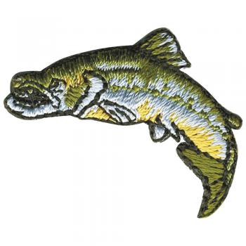 Aufnäher Fisch - 02100 - Gr. ca. 2 x 5 cm - Patches Stick Applikation