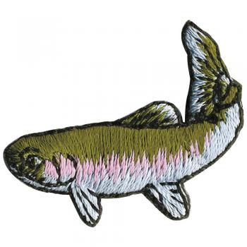 Aufnäher - Fisch - 02101 - Gr. ca. 2 x 5 cm - Patches Stick Applikation