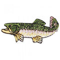 Aufnäher - Fisch - 02103 - Gr. ca. 2 x 5 cm Patches Stick Applikation