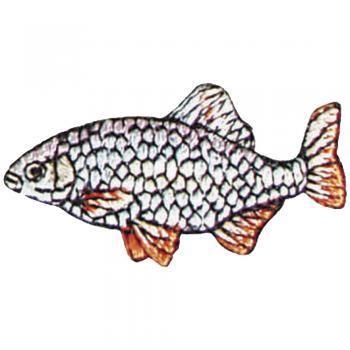 Aufnäher - Fisch - 02106 - Gr. ca. 2 x 5 cm - Patches Stick Applikation