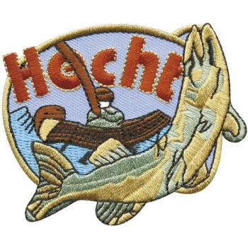 Aufnäher - Hecht - 04542 - Gr. ca. 7 x 6,5 cm Patches Stick Applikation