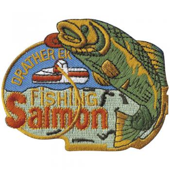 Aufnäher - fishing Salmon Fisch - 04544 - Gr. ca. 8-11cm