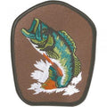 Aufnäher - Fisch Karpfen Hecht - 04665 - Gr. ca. 8x9,5cm