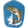 Aufnäher - Fisch Aal Butt Hecht - 04666 - Gr. ca. 8-11cm