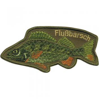 Aufnäher - Flußbarsch - 04669 - Gr. ca. 10 x 5 cm - Parches Stick Applikation