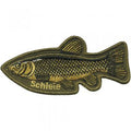 Aufnäher - Schleie - 04672 - Gr. ca. 10 x 5 cm - Patches Stick Applikation