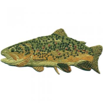 Aufnäher - Fisch - 04675 - Gr. ca. 9,5 x 4 cm - Patches Stick Applikation