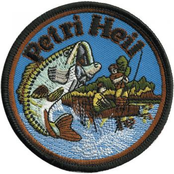 AUFNÄHER &quot;PETRI HEIL&quot; NEU Gr. ca. 8,5cm (04799) Patches Applikation Stick Emblem Abzeichen