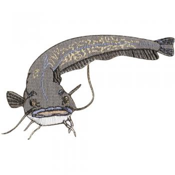 Aufnäher - Fisch - 04801 - Gr. ca. 11 x 4 cm - Patches Stick Applikation