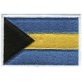 Aufnäher -  Rechteck - 20453 - Gr. ca.  80x50mm - Bahamas