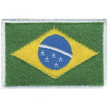 Aufnäher Flagge Fahne Brasilien 20452 Gr. ca.  80x50mm