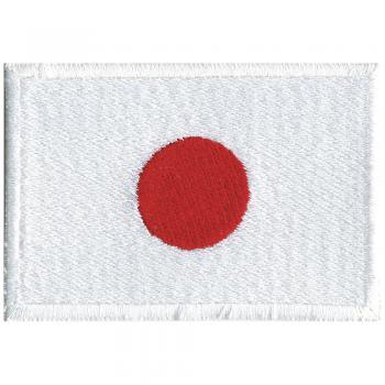 AUFNÄHER "Flagge JAPAN" NEU Gr. ca. 8cm x 5cm (20418) Patches Stick Applikation