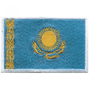 Aufnäher -  Rechteck - 20422 - 80x50mm - Kasachstan