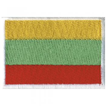 Aufnäher "LITAUEN" NEU Gr. ca. 8cm x 5cm (20426) Stick Patches Applikation