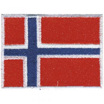 Aufnäher - Rechteck - 21473 - Gr. ca.  80x50mm - Norwegen