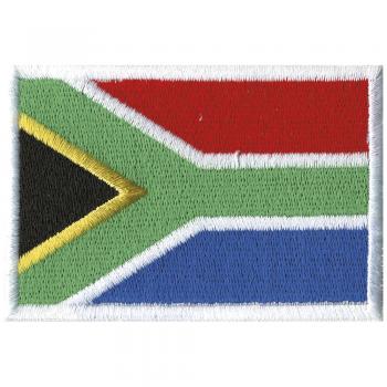 AUFNÄHER "SÜDAFRIKA" NEU Gr. ca. 8 x 5cm (21501) Stick Patches Applikation - Länderflagge Landesfahne Flagge Fahne Wappen