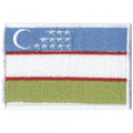 Aufnäher - Rechteck - 21497 - Gr. ca. 80x50mm - Usbekistan