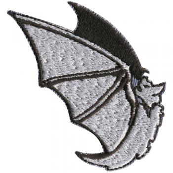 Aufnäher - Fledermaus - 00089 - Gr. ca. 6,5 x 2 cm - Patches Stick Applikation